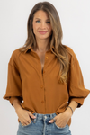 KATIE CAMEL BLOUSE