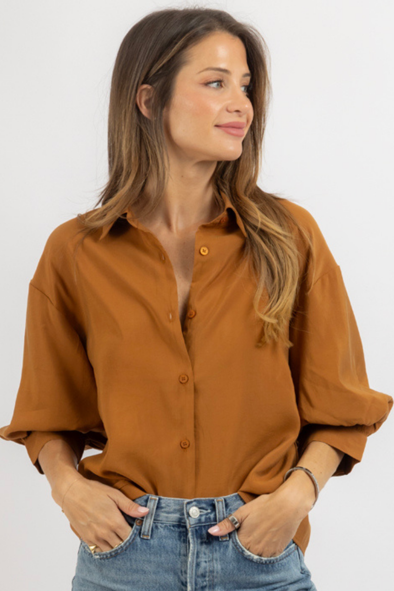 KATIE CAMEL BLOUSE