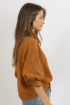 KATIE CAMEL BLOUSE