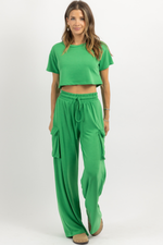 BUTTER SOFT KELLY GREEN CARGO SET