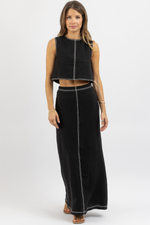 KENZY LINEN SKIRT SET *RESTOCK COMING SOON*