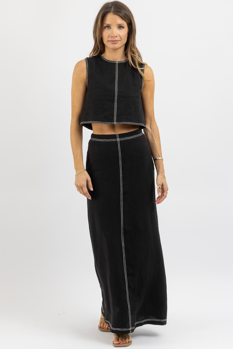 KENZY LINEN SKIRT SET *RESTOCK COMING SOON*