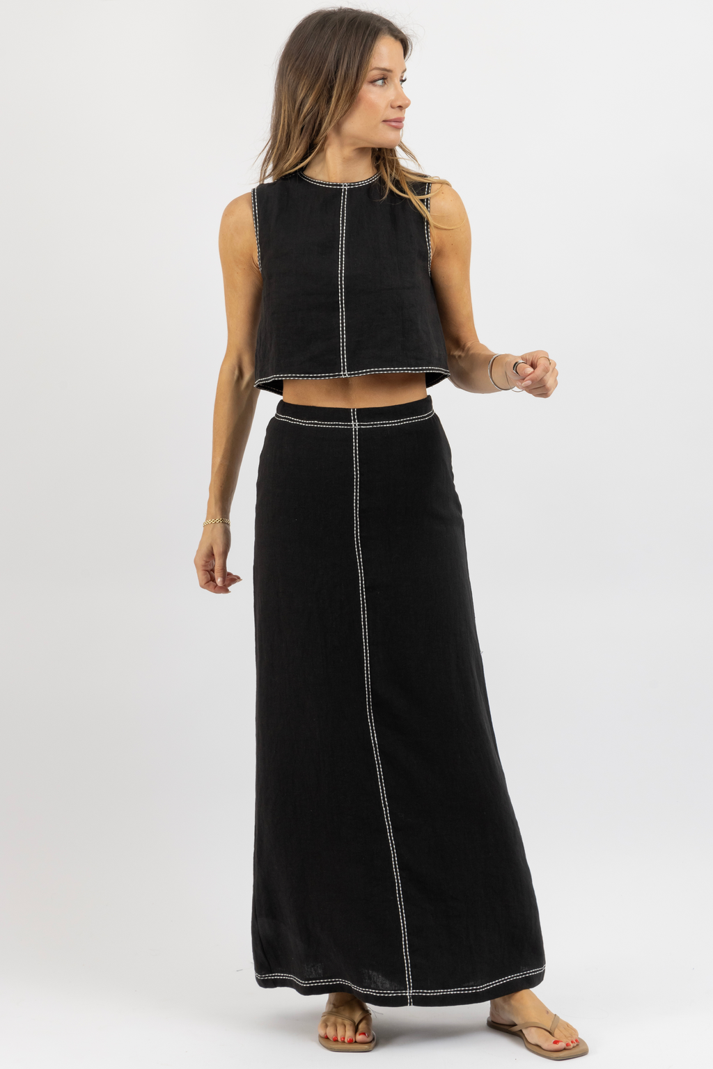 KENZY LINEN SKIRT SET