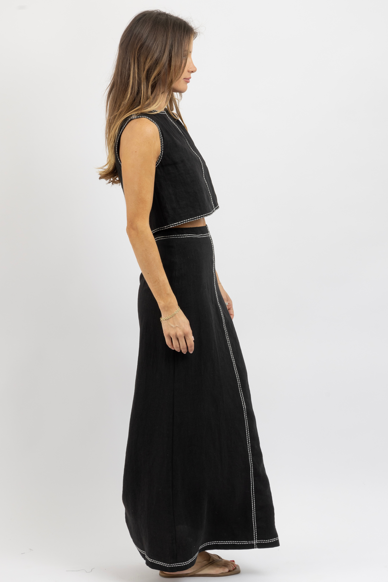 KENZY LINEN SKIRT SET *RESTOCK COMING SOON*