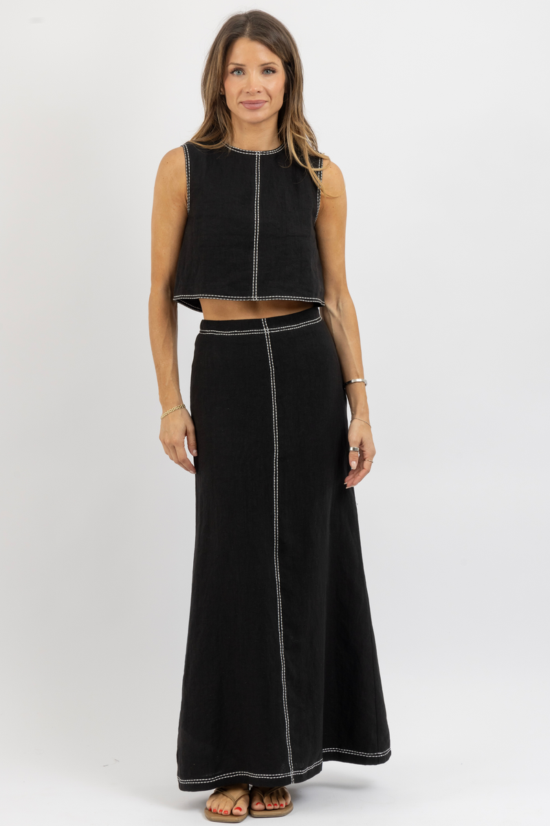 KENZY LINEN SKIRT SET *RESTOCK COMING SOON*