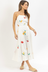 KIARA EMBROIDERED MIDI DRESS