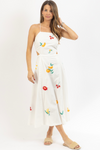 KIARA EMBROIDERED MIDI DRESS