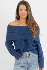 LANY OFF SHOULDER SWEATER