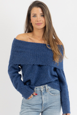 LANY OFF SHOULDER SWEATER