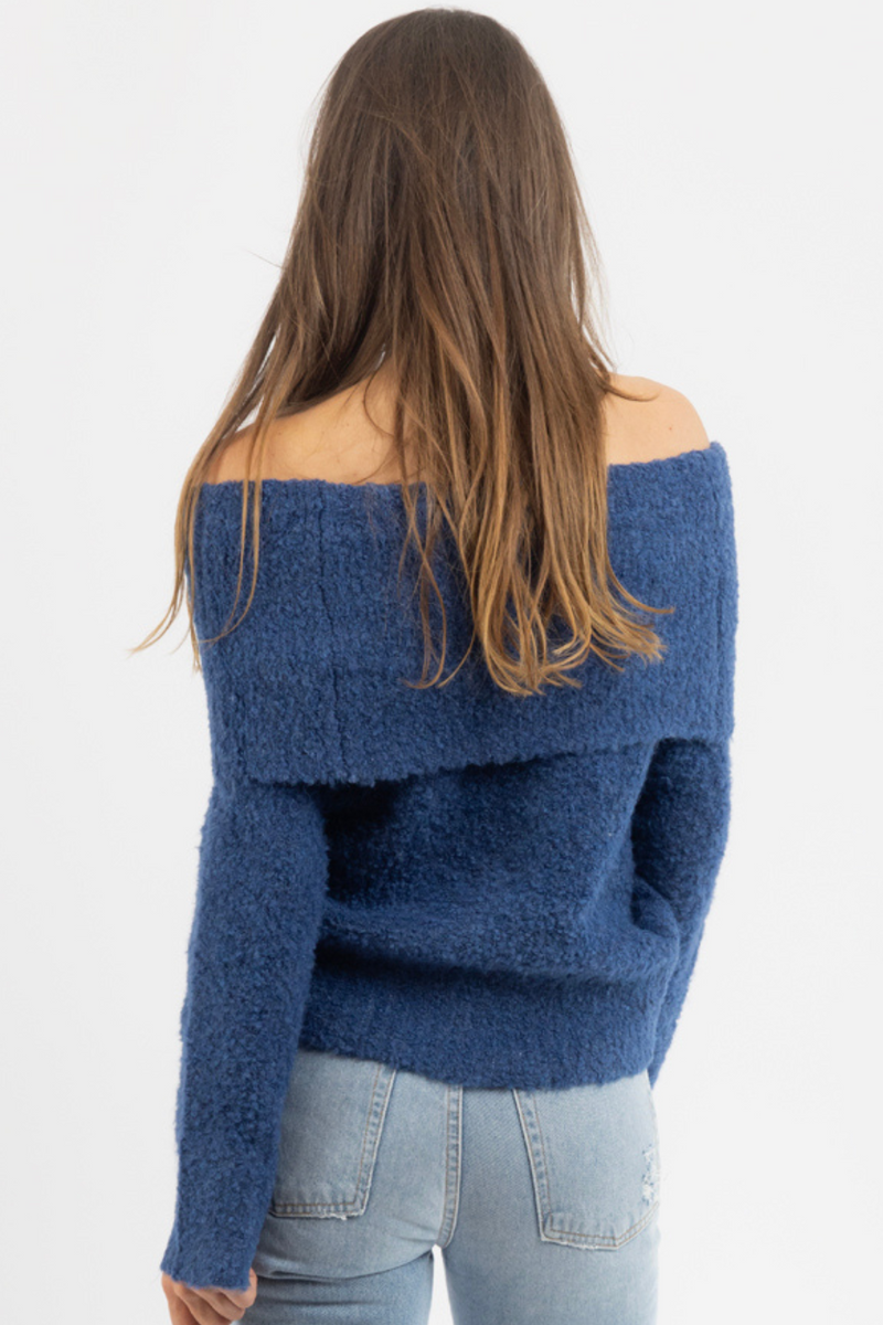 LANY OFF SHOULDER SWEATER