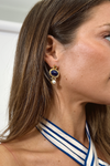 LAPIS GEM DROP EARRING