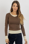 LEX BROWN LAYERED TOP