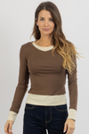 LEX BROWN LAYERED TOP