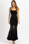 LAYNE BLACK KNIT MAXI DRESS