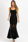 LAYNE BLACK KNIT MAXI DRESS