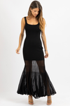LAYNE BLACK KNIT MAXI DRESS