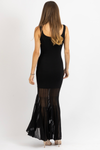 LAYNE BLACK KNIT MAXI DRESS