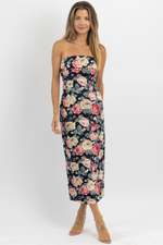 JANE VINTAGE FLORAL MIDI DRESS