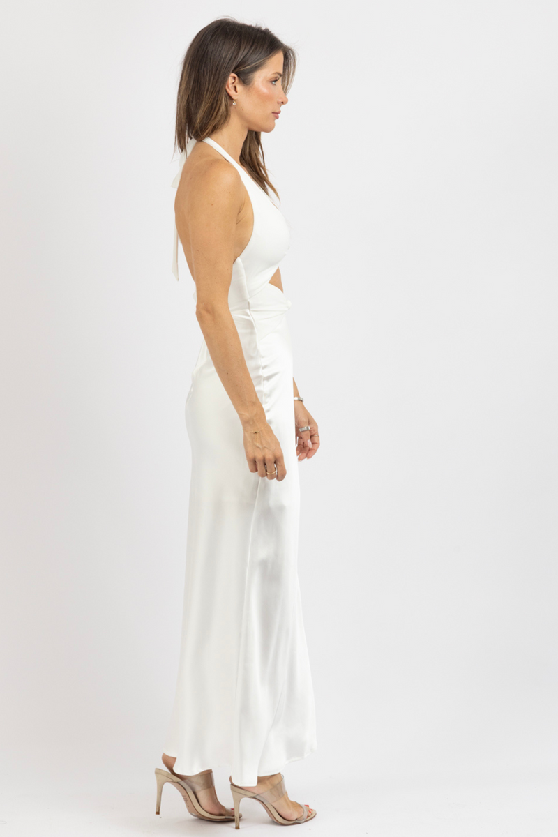 LEXA WHITE MAXI DRESS