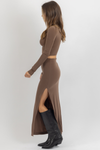 LEXIE BROWN SKIRT SET