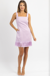 LILY LAVENDER TASSEL MINI DRESS