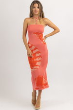 LOLA CORAL HALTER DRESS BY RONNY KOBO *BACK IN STOCK*