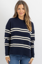 LUCILLE NAVY STRIPE SWEATER