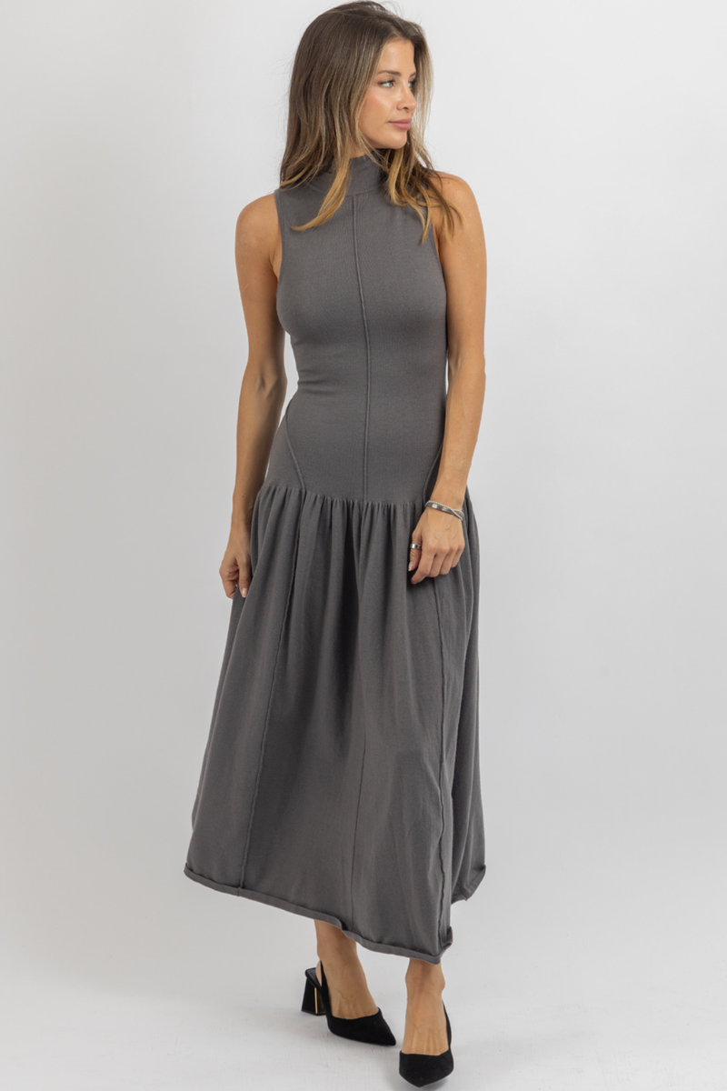 LUCY GREY MAXI DRESS