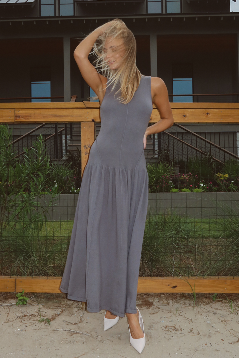 LUCY GREY MAXI DRESS