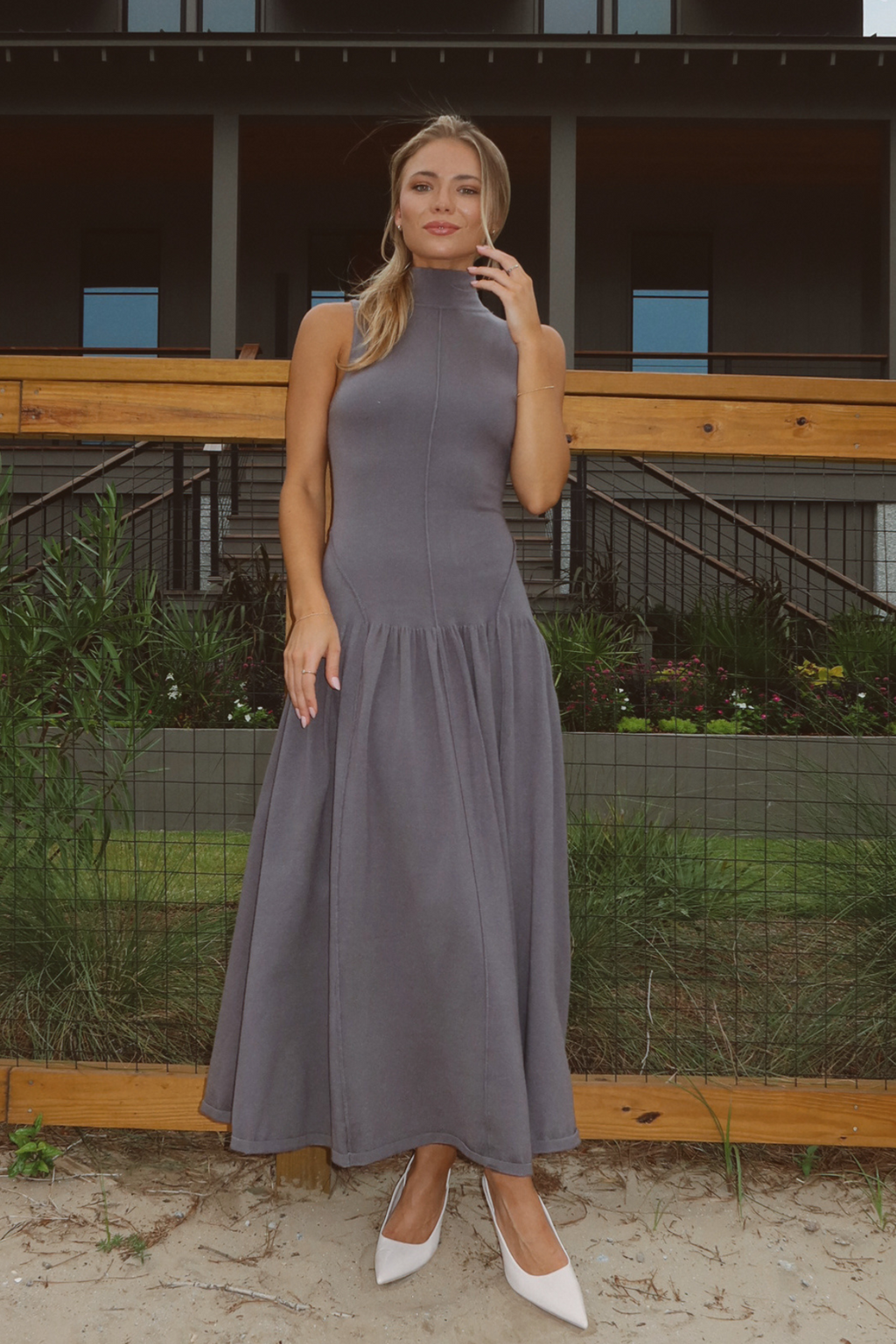 LUCY GREY MAXI DRESS