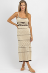 LUNA TAUPE + CHOCO CROCHET DRESS