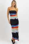 LYDIA MULTIPRINT MAXI DRESS