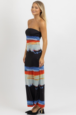 LYDIA MULTIPRINT MAXI DRESS