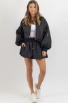 MALIBU BLACK BOMBER + SHORT SET