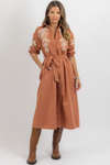 MARGO AMBER EMBROIDERED DRESS