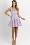 MARGAURITE LILAC CORSET MINI DRESS