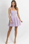 MARGAURITE LILAC CORSET MINI DRESS