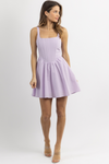 MARGAURITE LILAC CORSET MINI DRESS