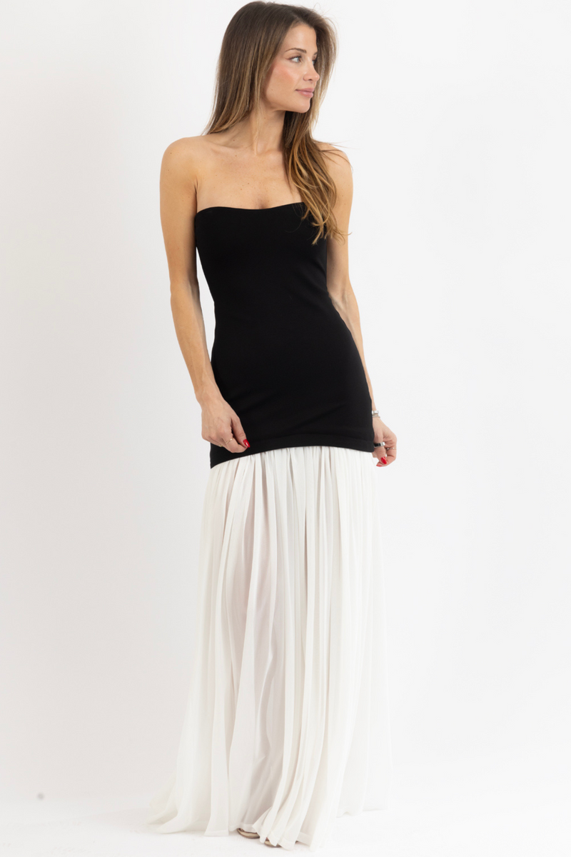 MARIELLA B+W MAXI DRESS