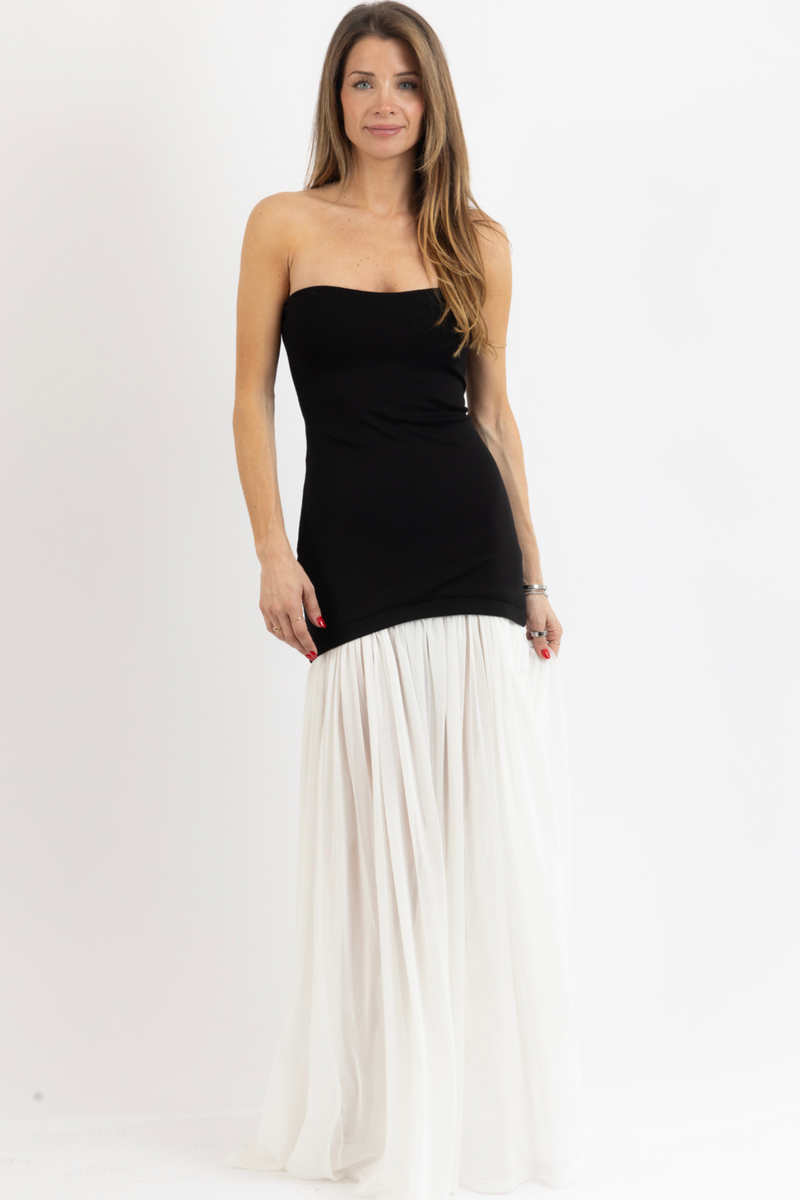 MARIELLA B+W MAXI DRESS