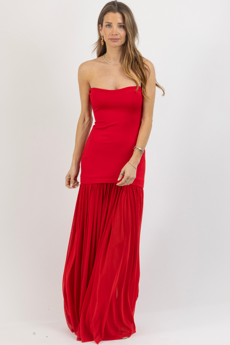 MARIELLA RED MAXI DRESS