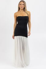 MARIELLA B+W MAXI DRESS