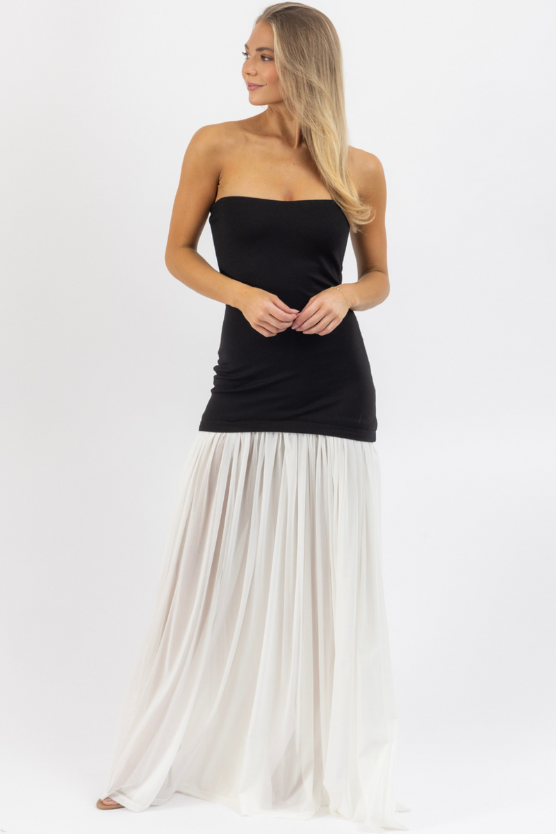 MARIELLA B+W MAXI DRESS