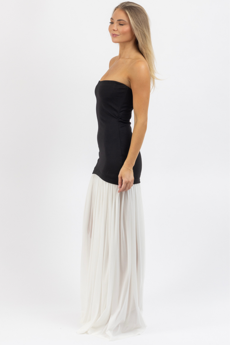 MARIELLA B+W MAXI DRESS