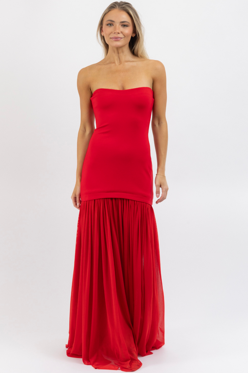 MARIELLA RED MAXI DRESS