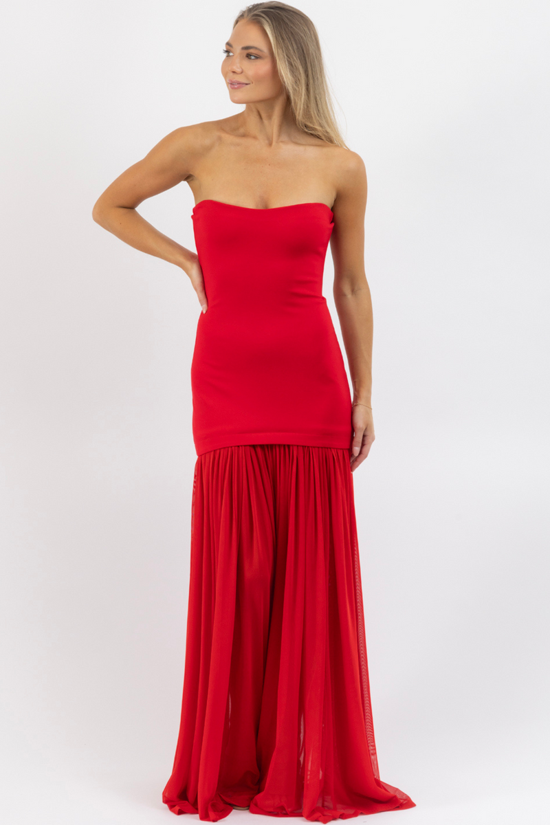 MARIELLA RED MAXI DRESS