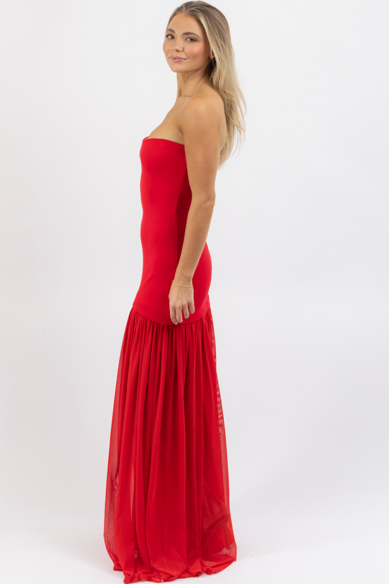 MARIELLA RED MAXI DRESS