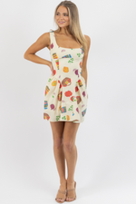 MARKET CREAM MINI DRESS