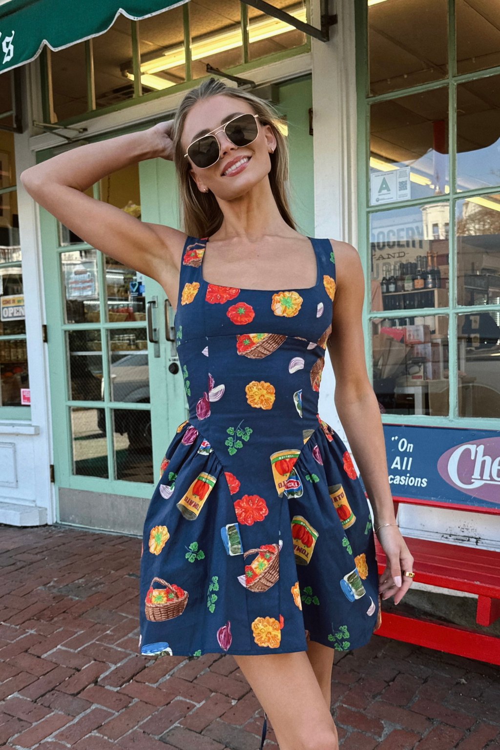 MARKET NAVY MINI DRESS