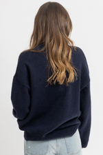 NAVY DIRTY MARTINI SWEATER